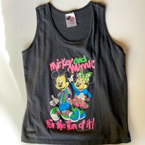 Vintage Mickey Mouse Tank 1980s S